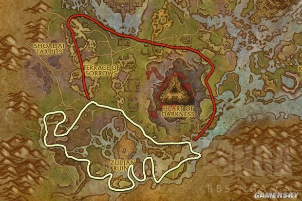 《魔兽世界》8.0采矿路线图_魔兽世界采矿路线