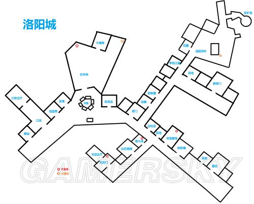 《侠客风云传》洛阳支线攻略及地图宝箱一览_侠客风云传洛阳