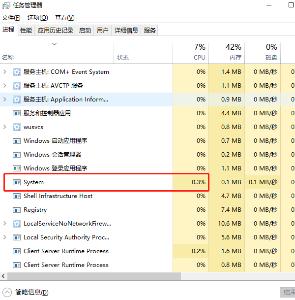 system是什么进程