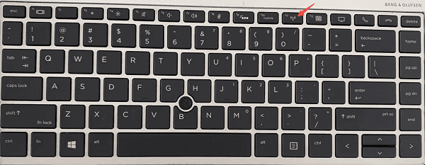 检查笔记本键盘上的无线开关 检查笔记本键盘上的无线开关