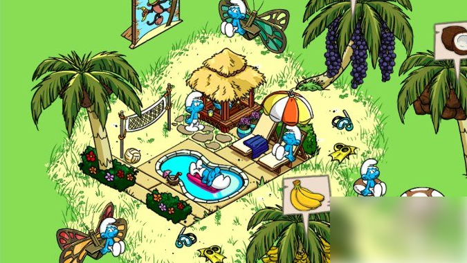 蓝精灵村庄怎么解锁小岛?_蓝精灵村庄攻略