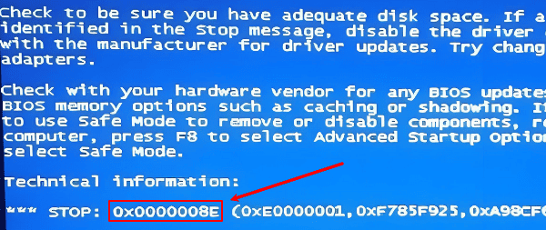 0x0000008E蓝屏是什么意思