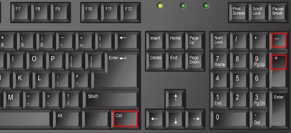 通过快捷键快速放大文字 通过快捷键快速放大文字