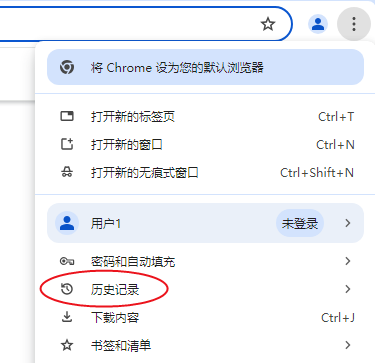 检查浏览器自带历史记录功能 检查浏览器自带历史记录功能