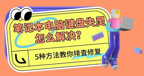 笔记本电脑键盘失灵怎么解决?5种方法教你排查修复 笔记本电脑键盘失灵怎么解决?5种方法教你排查修复