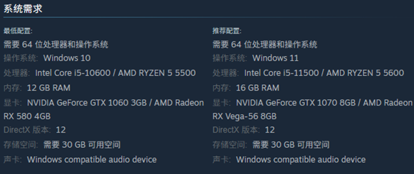 艾尔登法环黑夜君临配置要求