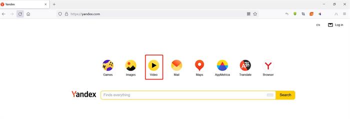 Yandex视频登录入口