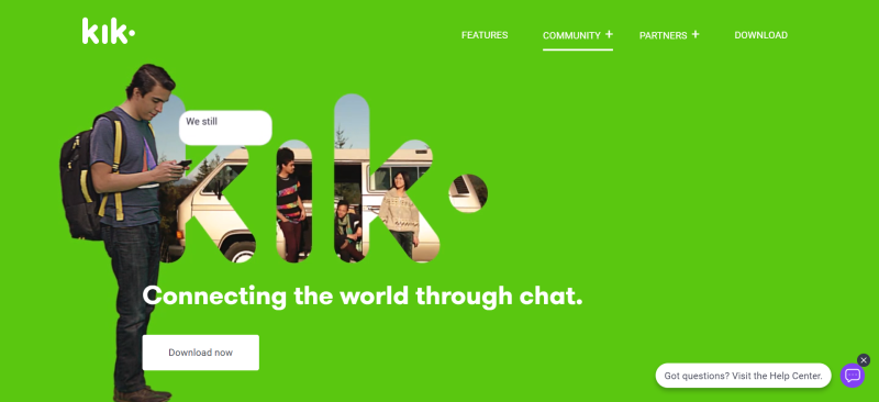KIK官网截图