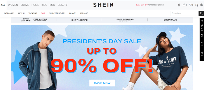  Shein希音跨境电商平台