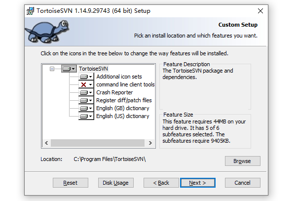 选择安装路径 选择安装路径