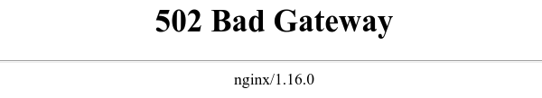 502 Bad Gateway是什么意思？