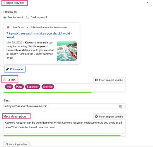 谷歌SEO | 什么是元描述meta description？